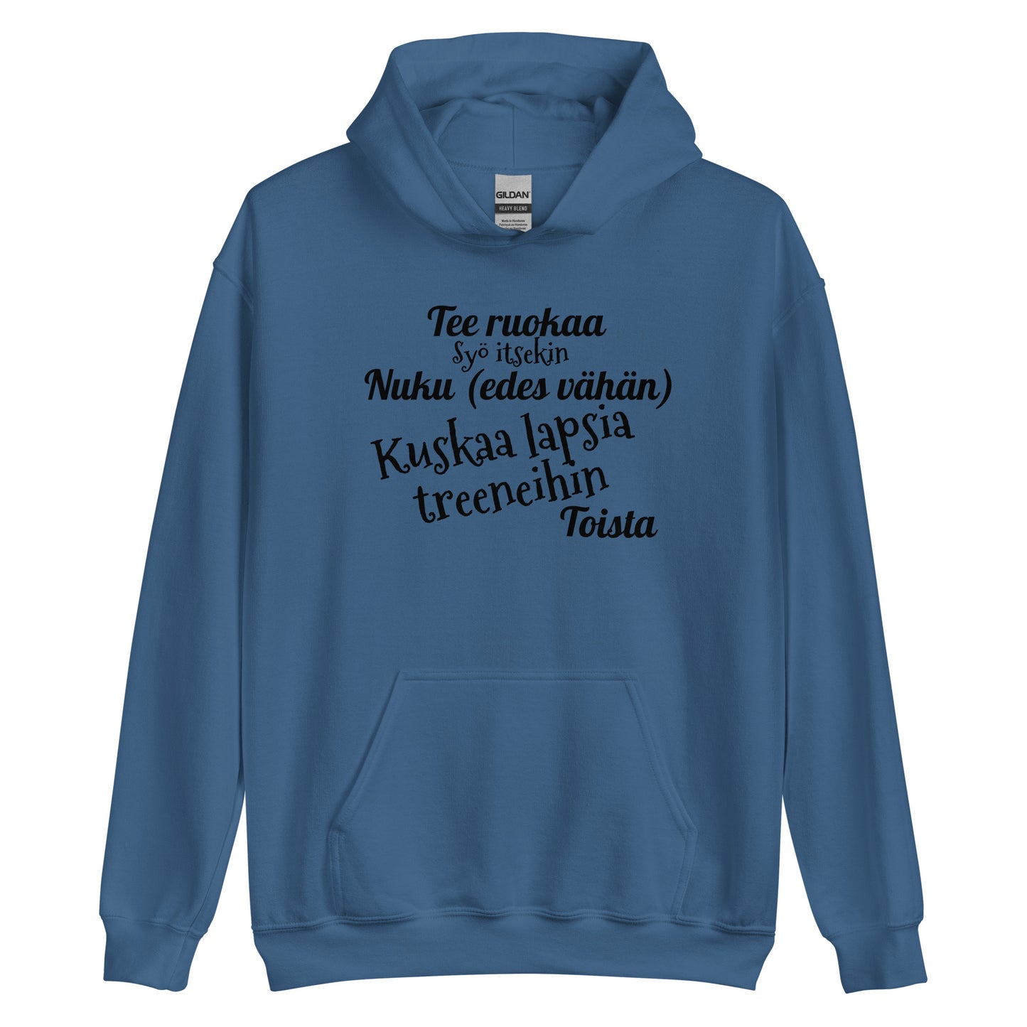 Kuskaa lapsia treeneihin huppari unisex
