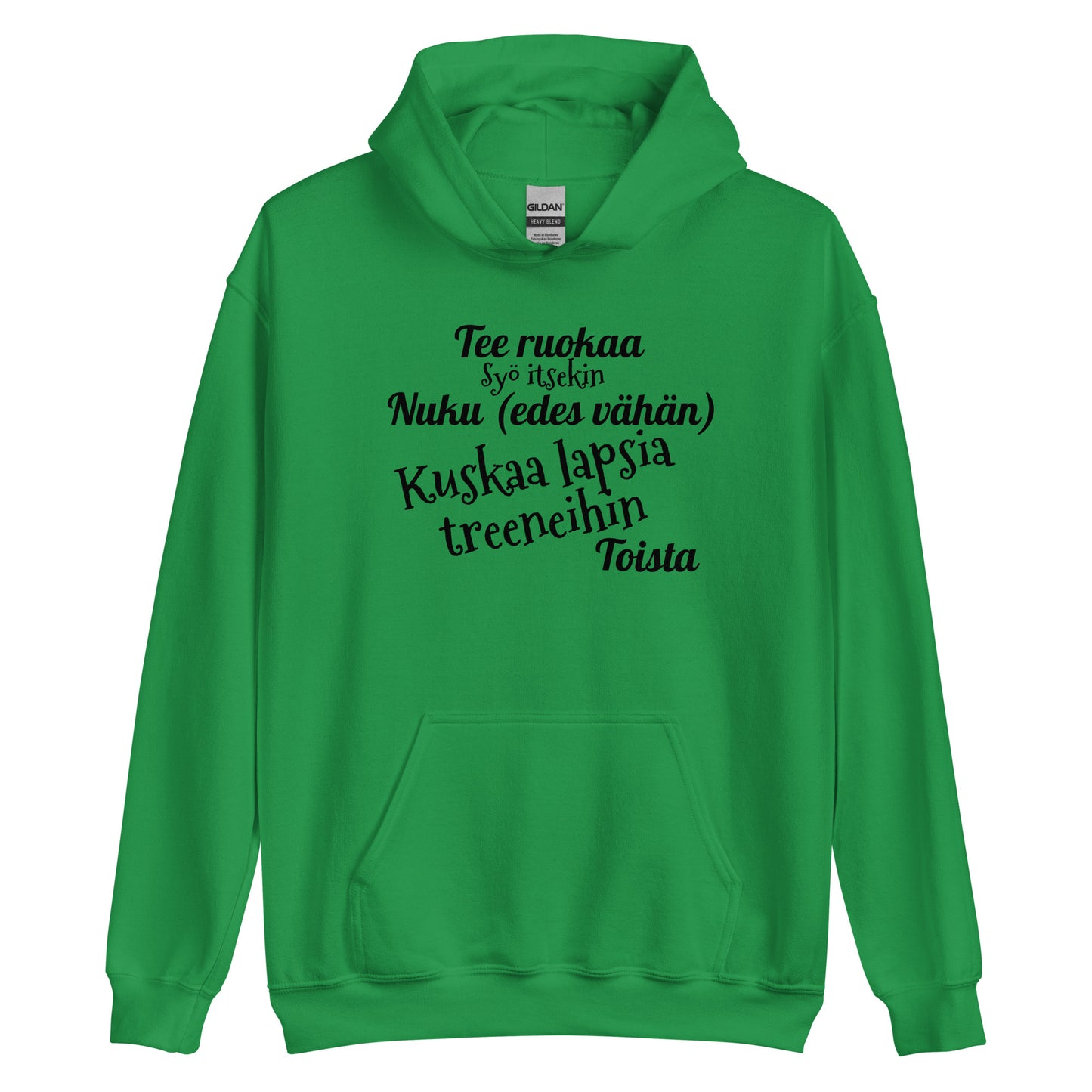 Kuskaa lapsia treeneihin huppari unisex