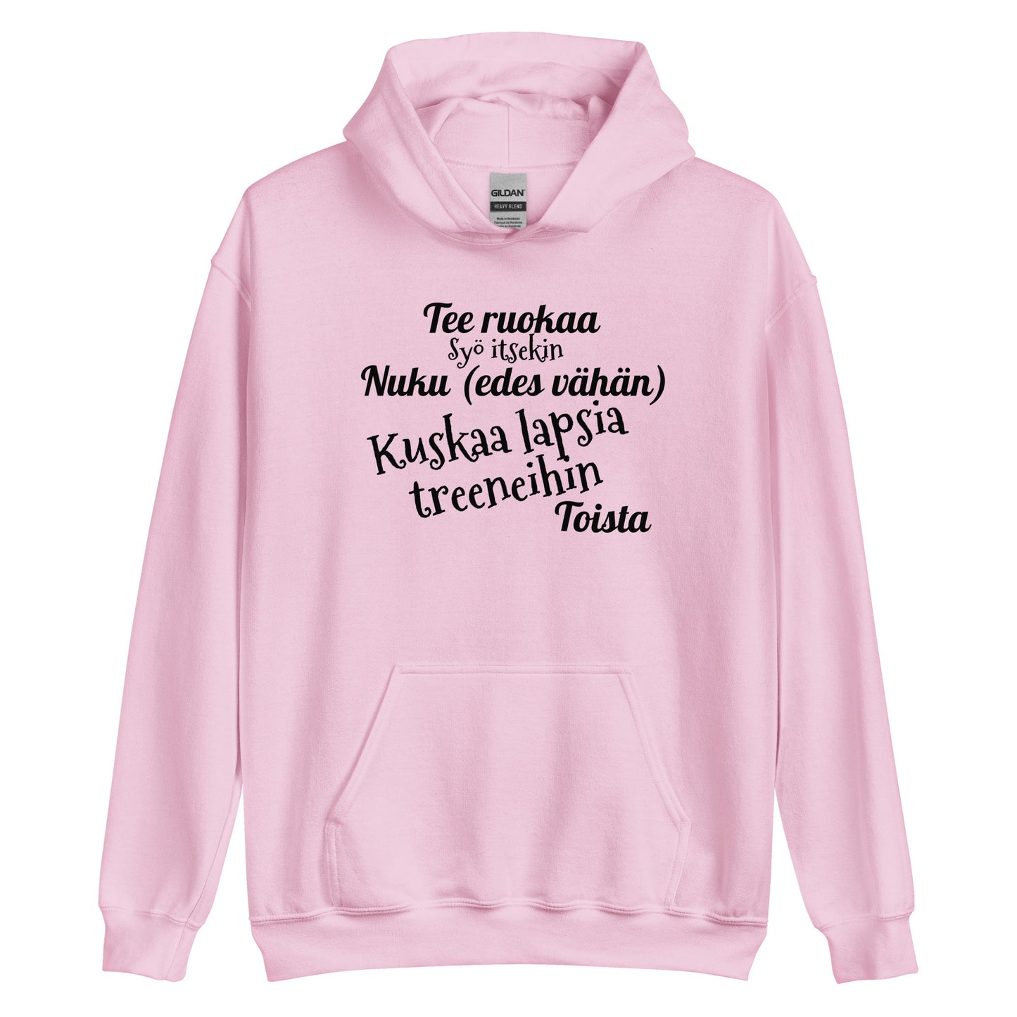 Kuskaa lapsia treeneihin huppari unisex
