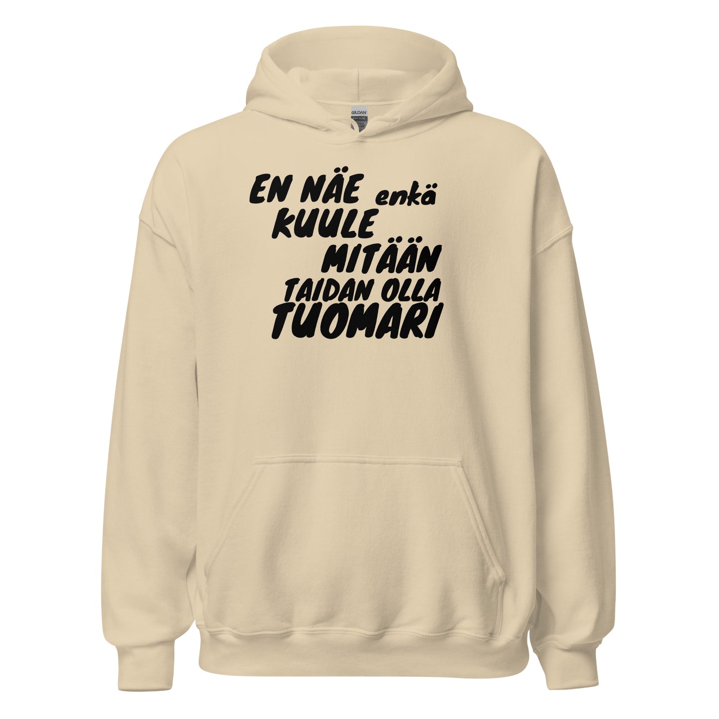 Taidan olla tuomari huppari