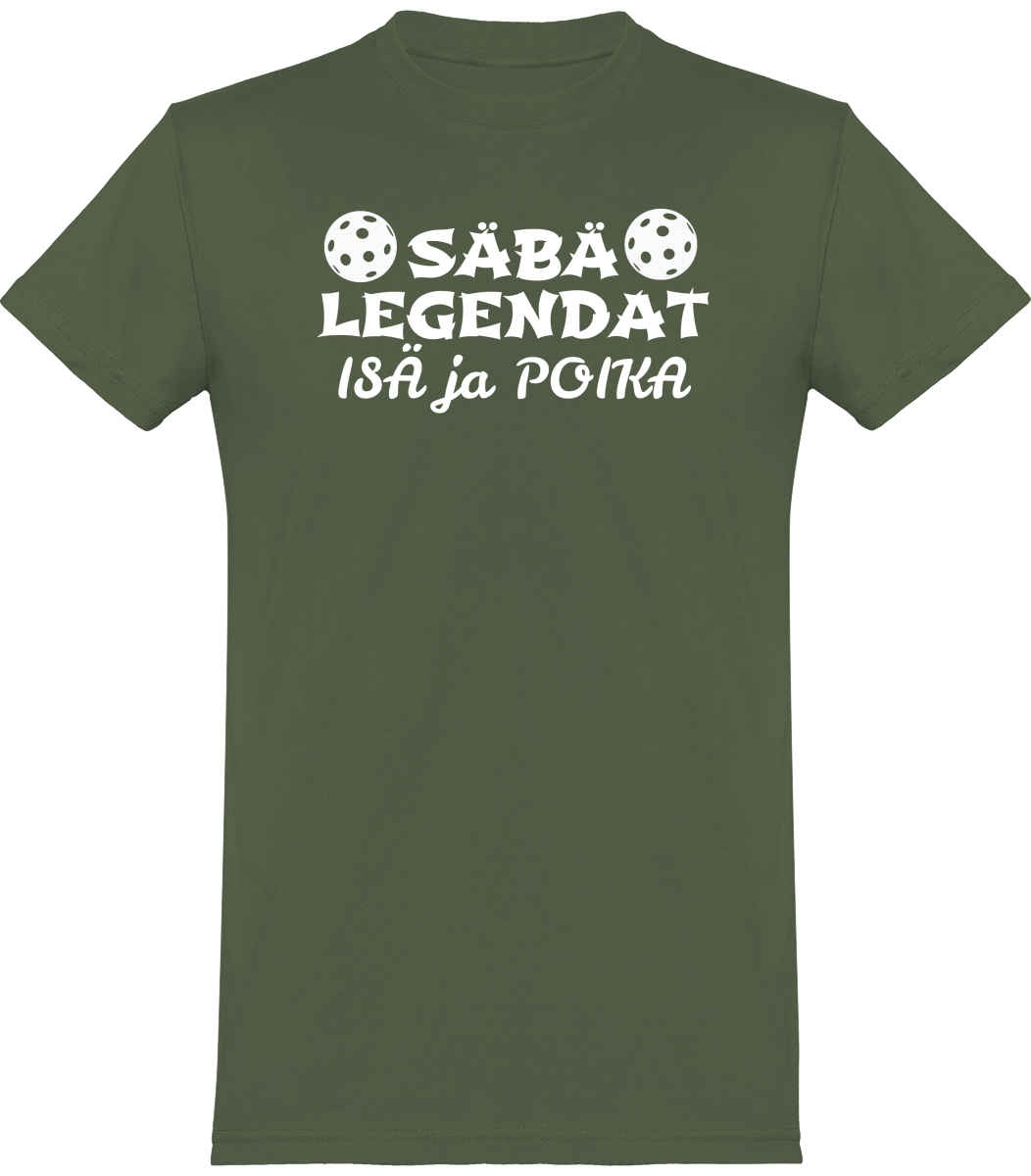 Säbälegendat isä ja poika t-paita