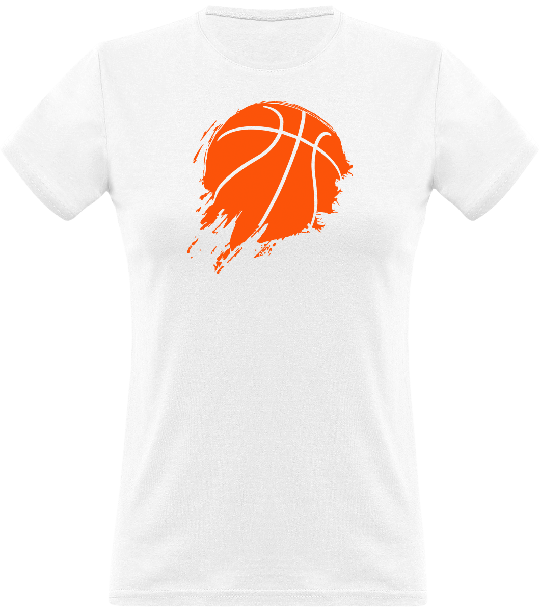 Naisten Koripallo t-paita pallokuviolla