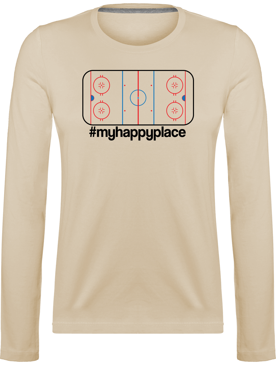 Naisten #myhappyplace pitkähihainen t-paita