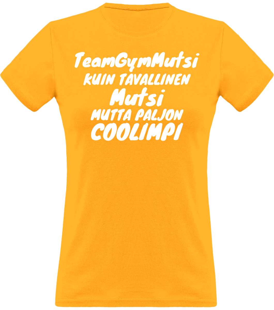 Coolimpi TeamGymMutsi klassinen naisten t-paita