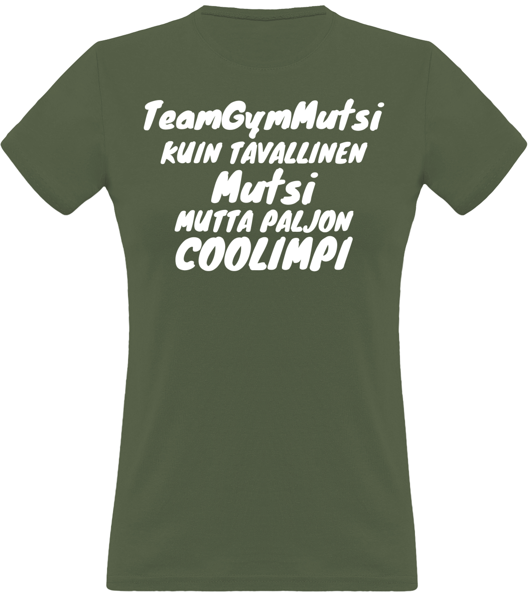 Coolimpi TeamGymMutsi klassinen naisten t-paita