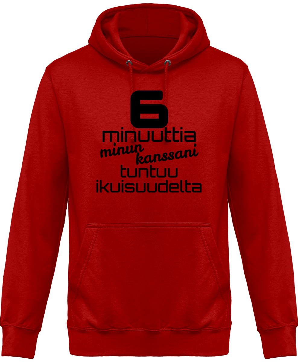 6 minuuttia paini huppari unisex