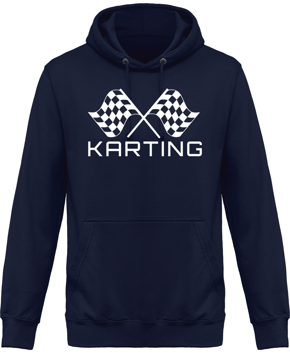 Karting lipuilla huppari unisex