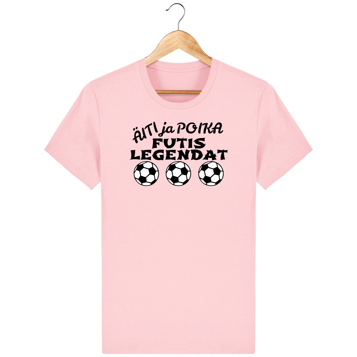 Äiti ja poika Futislegendat t-paita unisex - FourFan