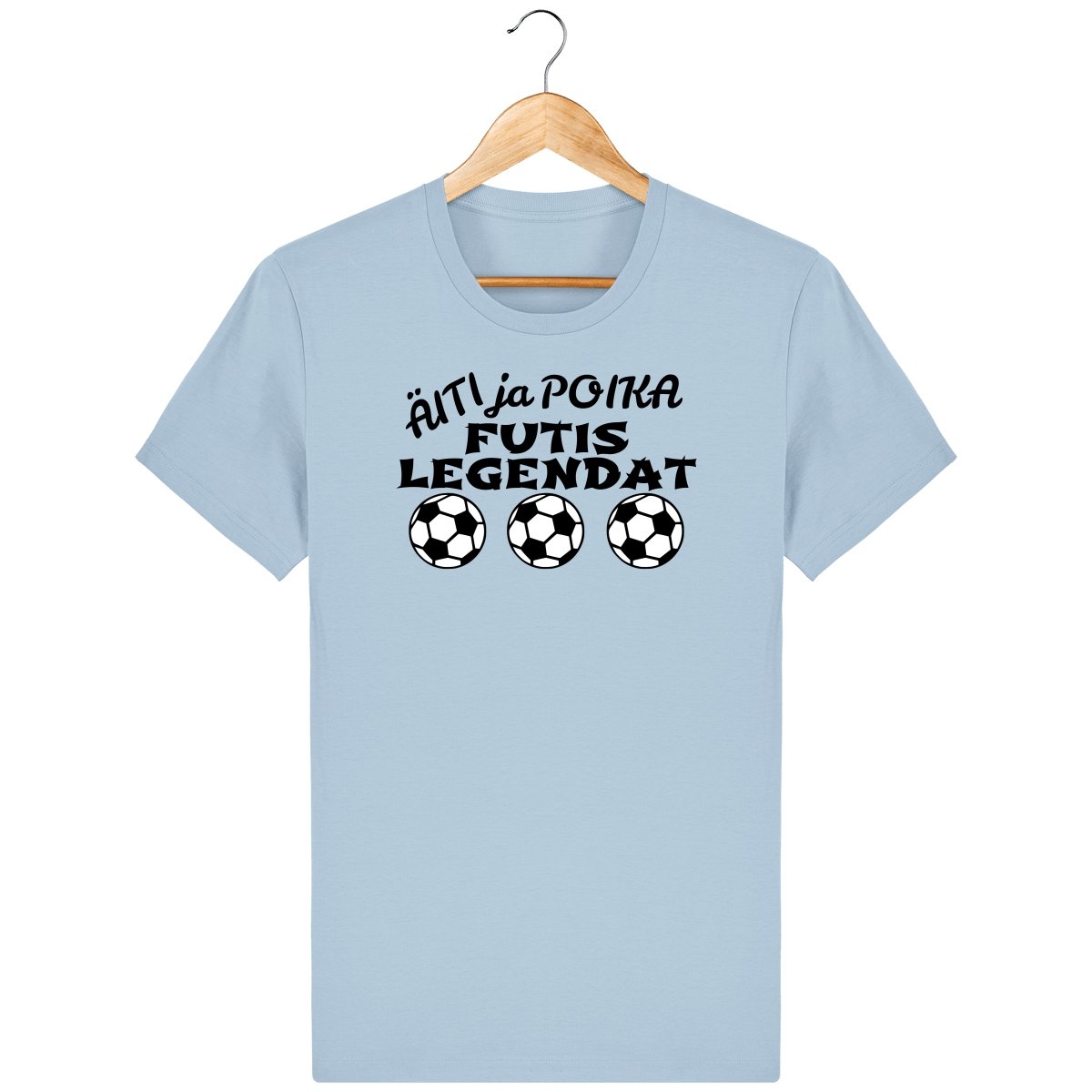 Äiti ja poika Futislegendat t-paita unisex - FourFan