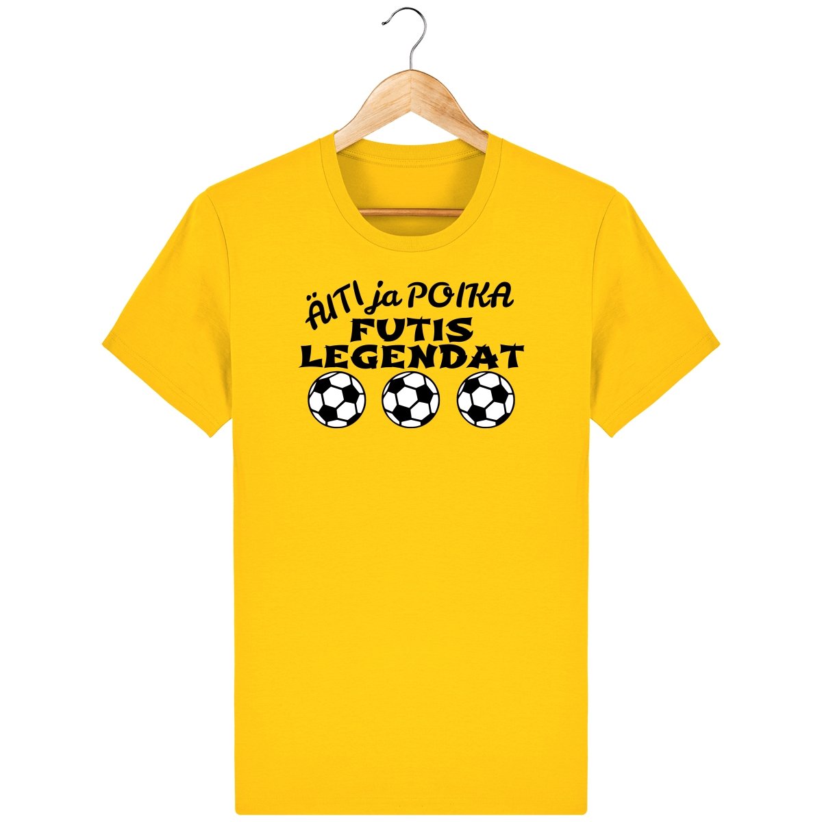 Äiti ja poika Futislegendat t-paita unisex - FourFan