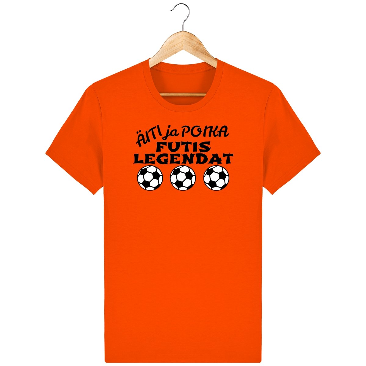 Äiti ja poika Futislegendat t-paita unisex - FourFan