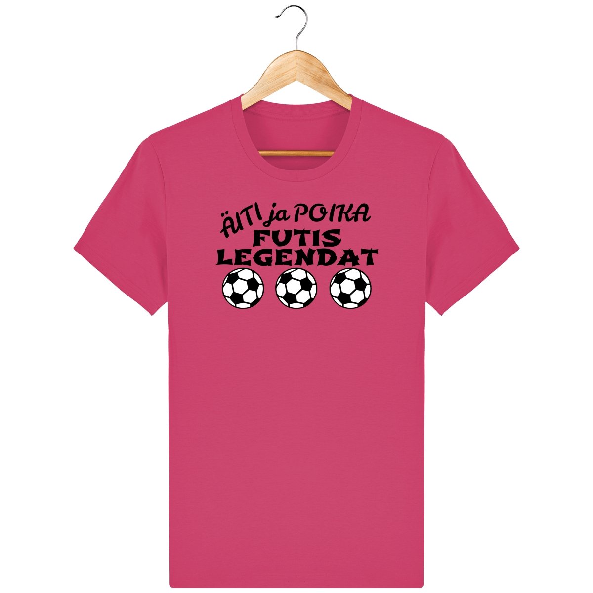 Äiti ja poika Futislegendat t-paita unisex - FourFan