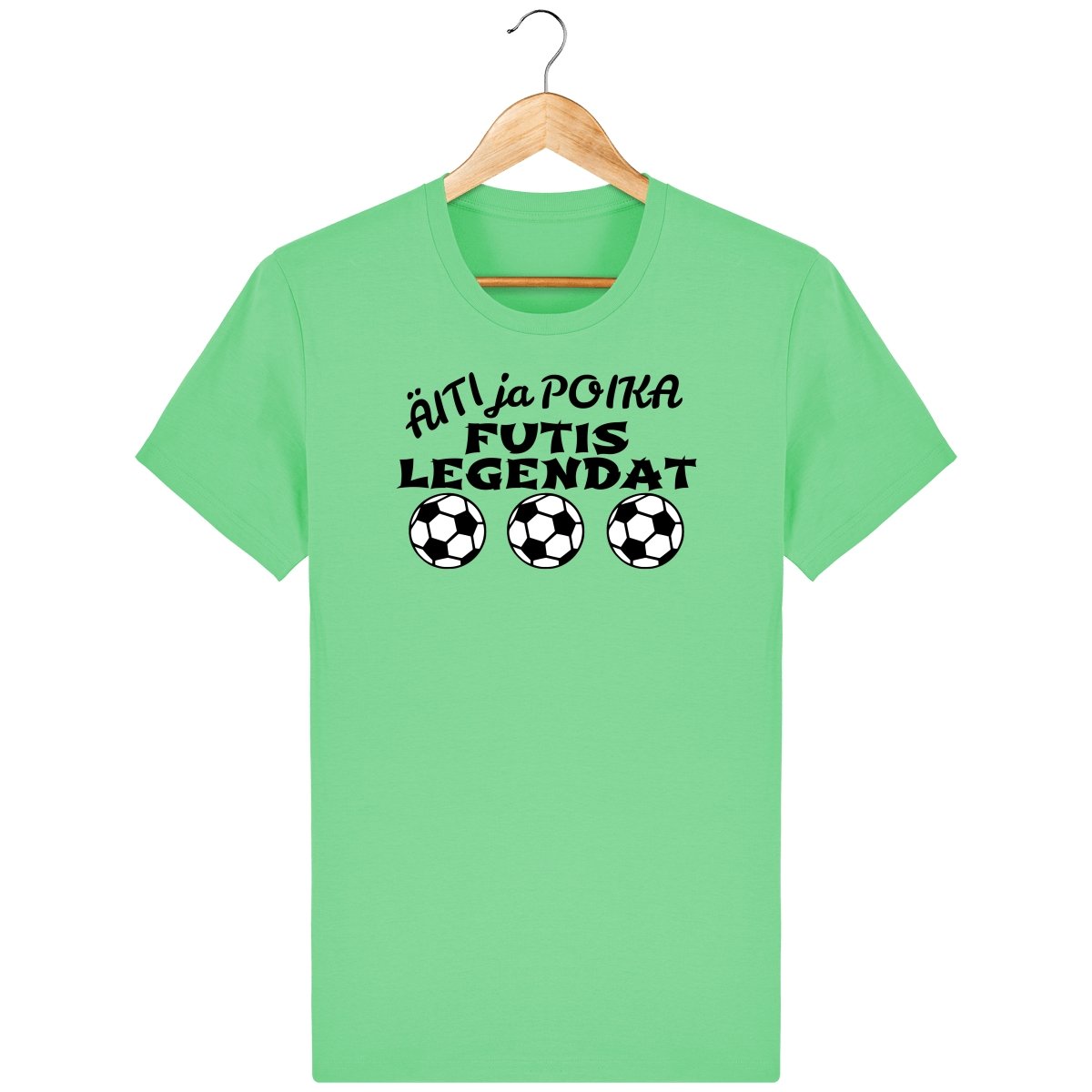 Äiti ja poika Futislegendat t-paita unisex - FourFan