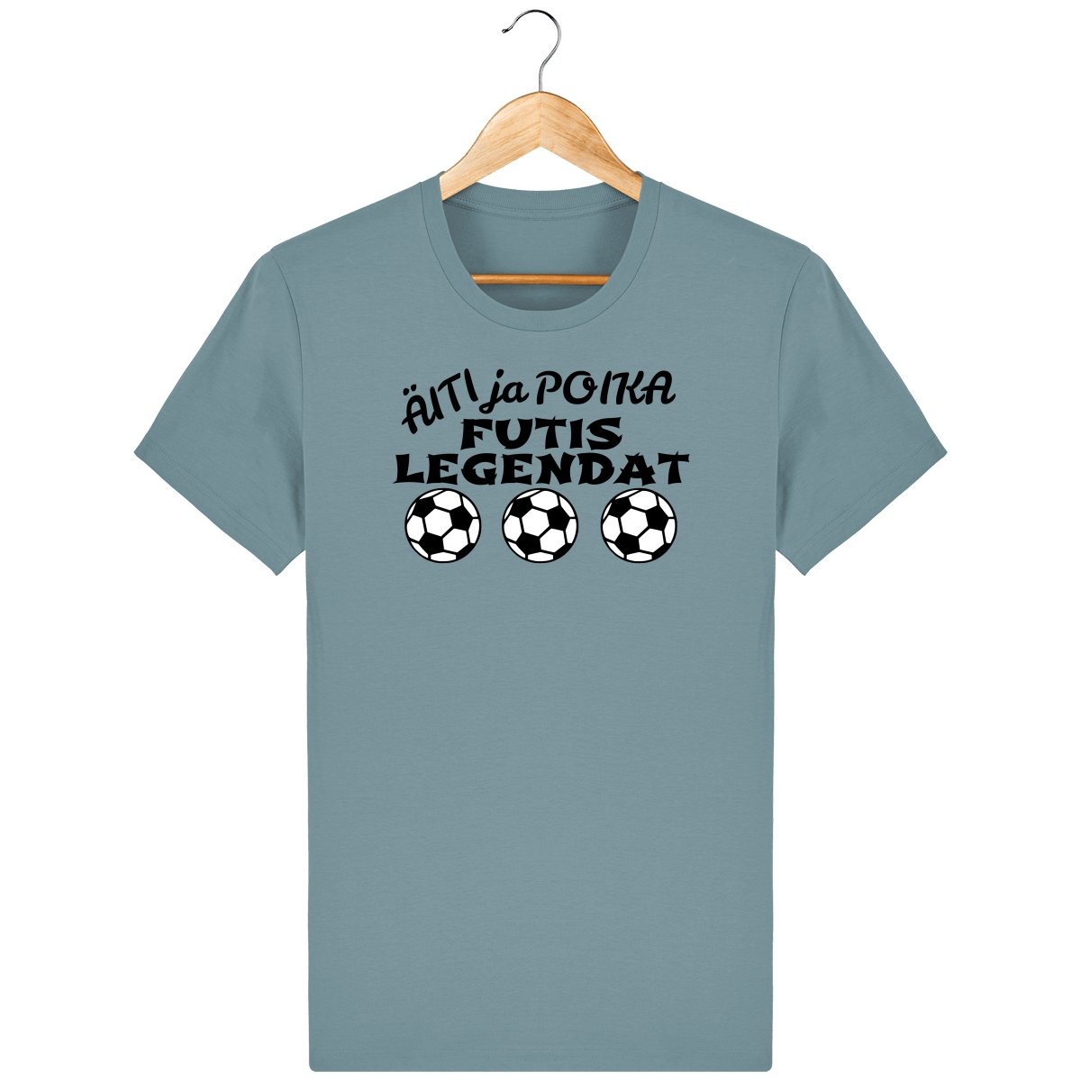 Äiti ja poika Futislegendat t-paita unisex - FourFan