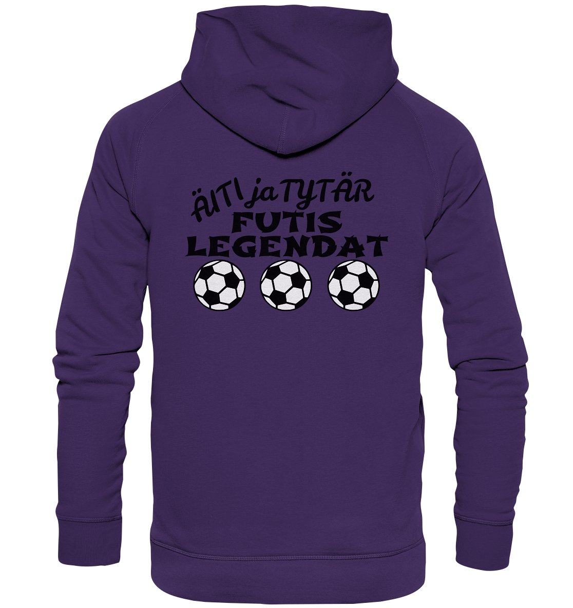 Äiti ja tytär Futislegendat huppari unisex - FourFan