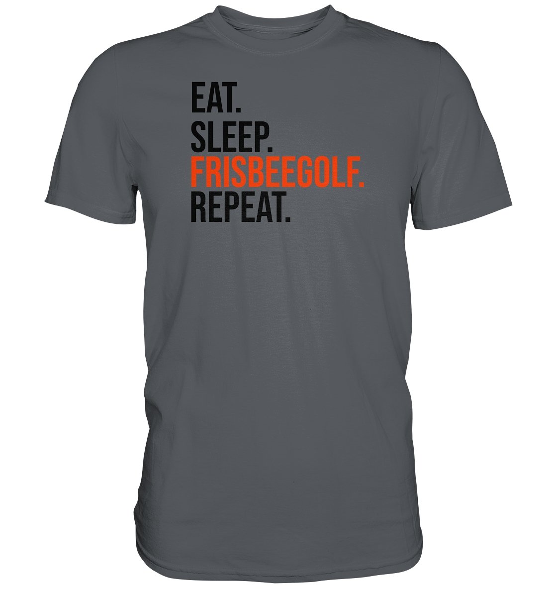 Eat Sleep Frisbeegolf t-paita unisex - FourFan