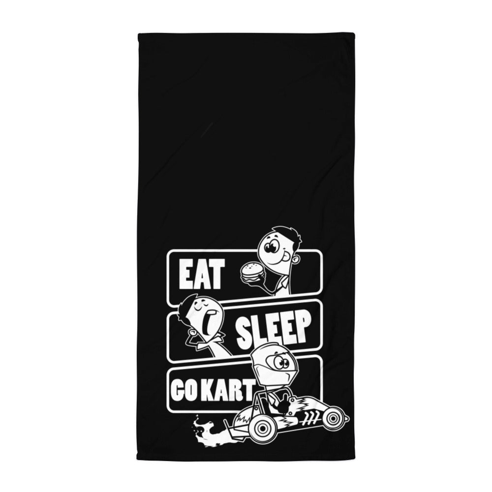 Eat Sleep Karting pyyhe - FourFan