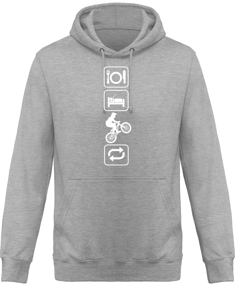Eat, Sleep, Maastopyöräile huppari unisex - FourFan