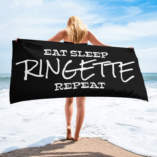 Eat Sleep Ringette pyyhe - FourFan