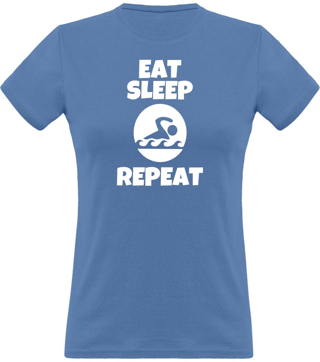 Eat, Sleep, Swim naisten klassinen t-paita - FourFan
