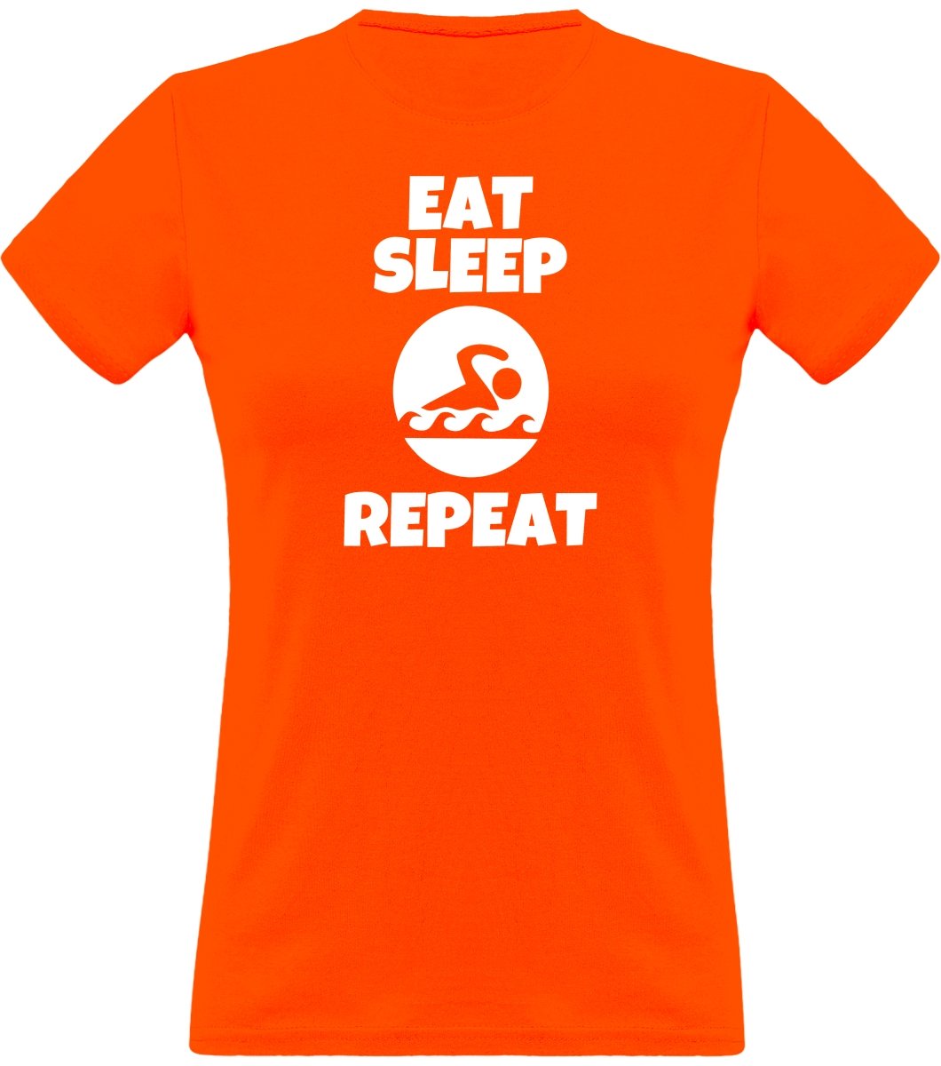 Eat, Sleep, Swim naisten klassinen t-paita - FourFan