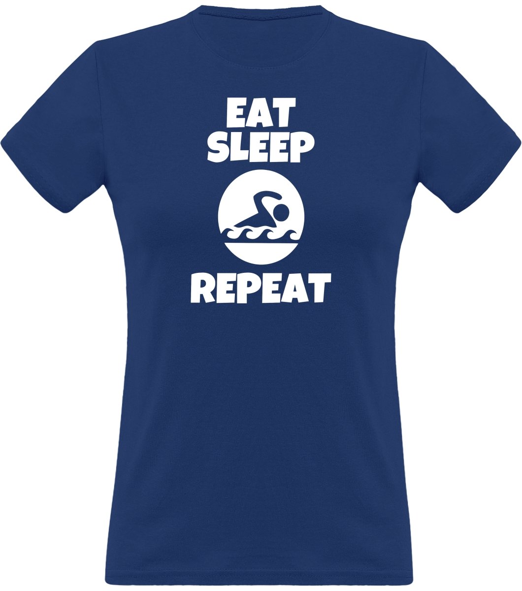 Eat, Sleep, Swim naisten klassinen t-paita - FourFan