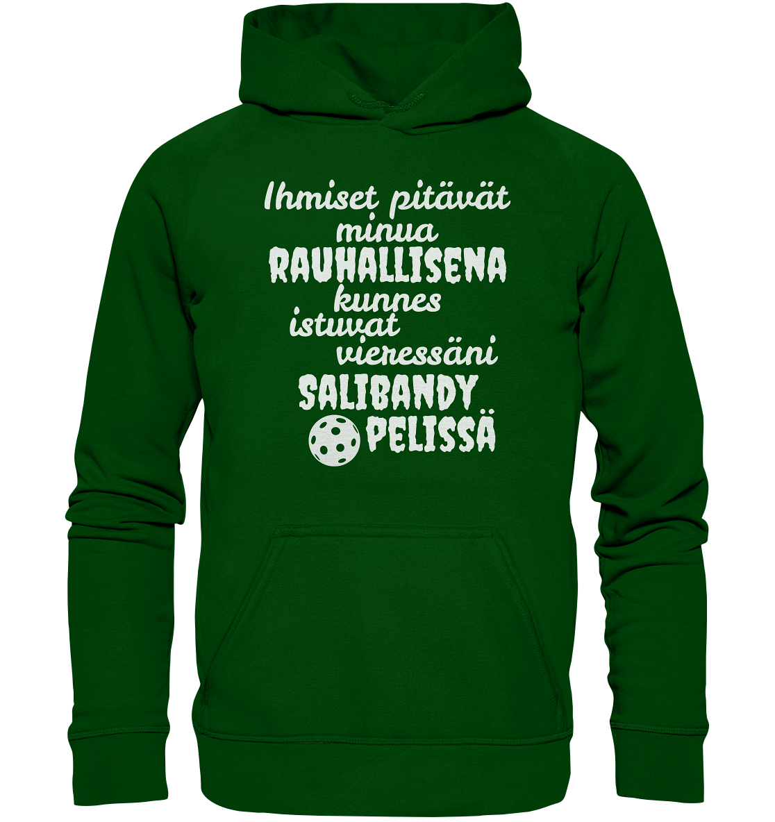 Rauhallisena kunnes salibandy huppari unisex