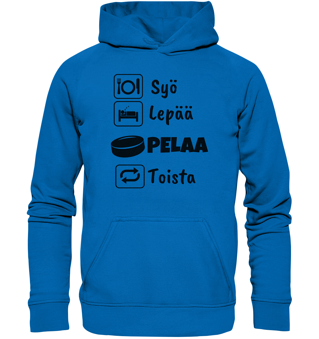 Syö, Lepää, Jääkiekko huppari unisex