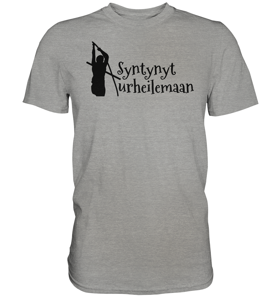 Yleisurheilu Syntynyt Urheilemaan unisex t-paita