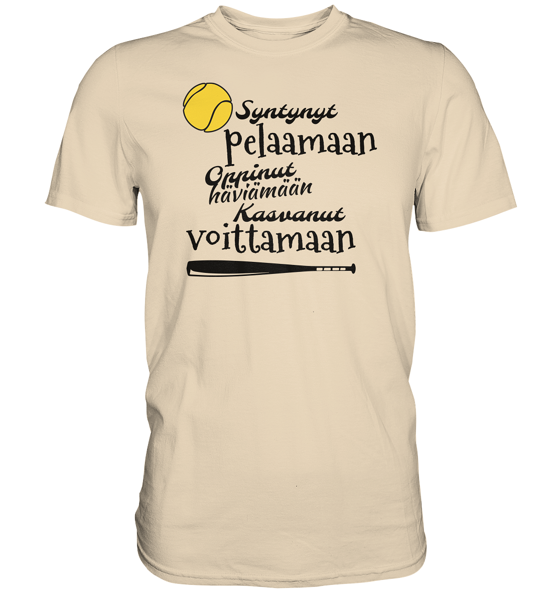 Pesäpallo Syntynyt pelaamaan t-paita