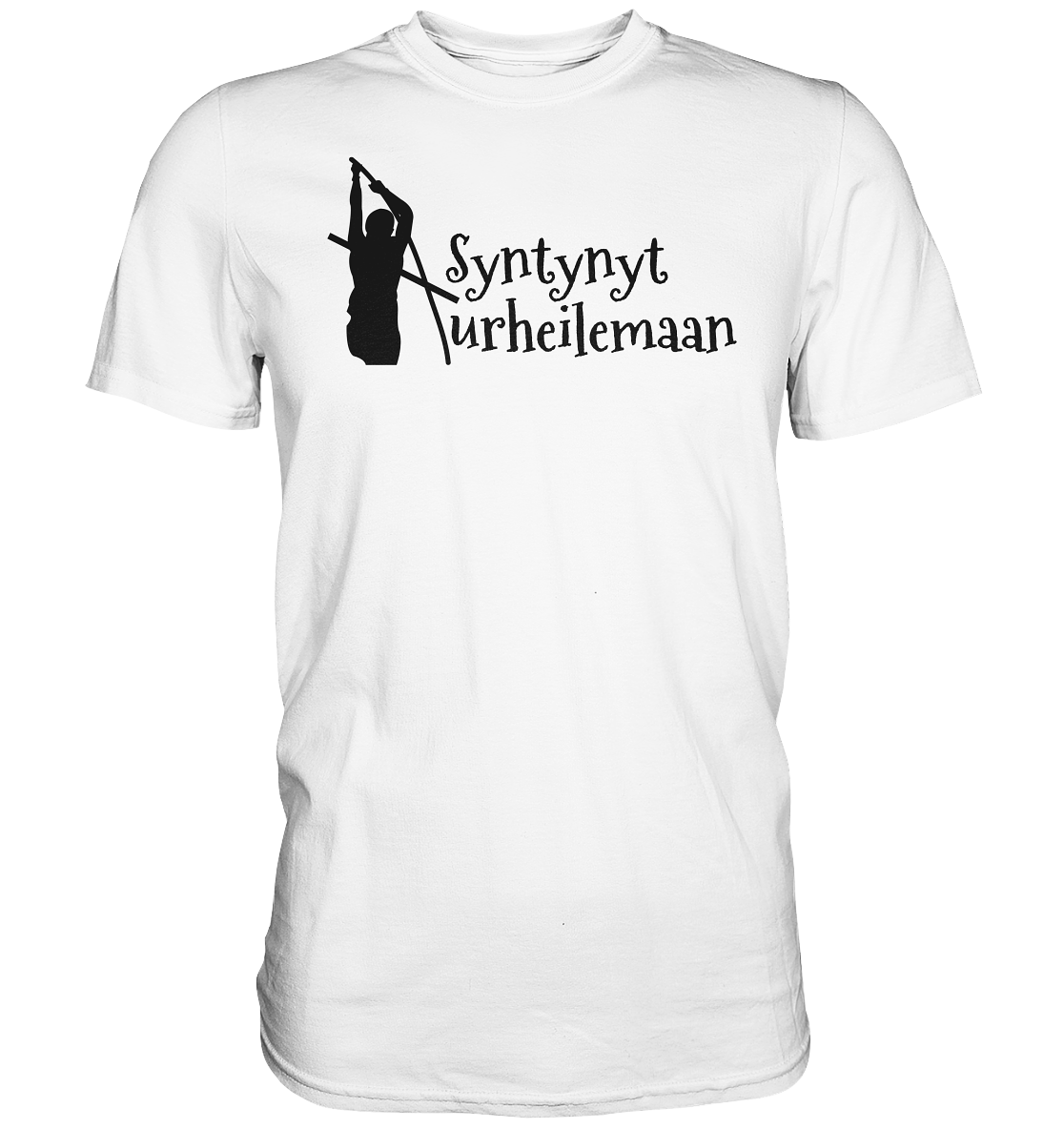 Yleisurheilu Syntynyt Urheilemaan unisex t-paita