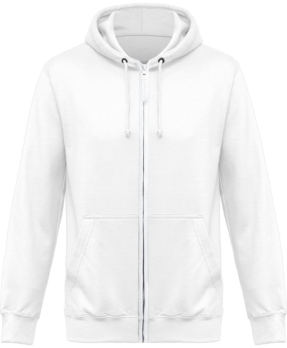 Futismutsi vetoketjullinen huppari unisex harmaa teksti - FourFan