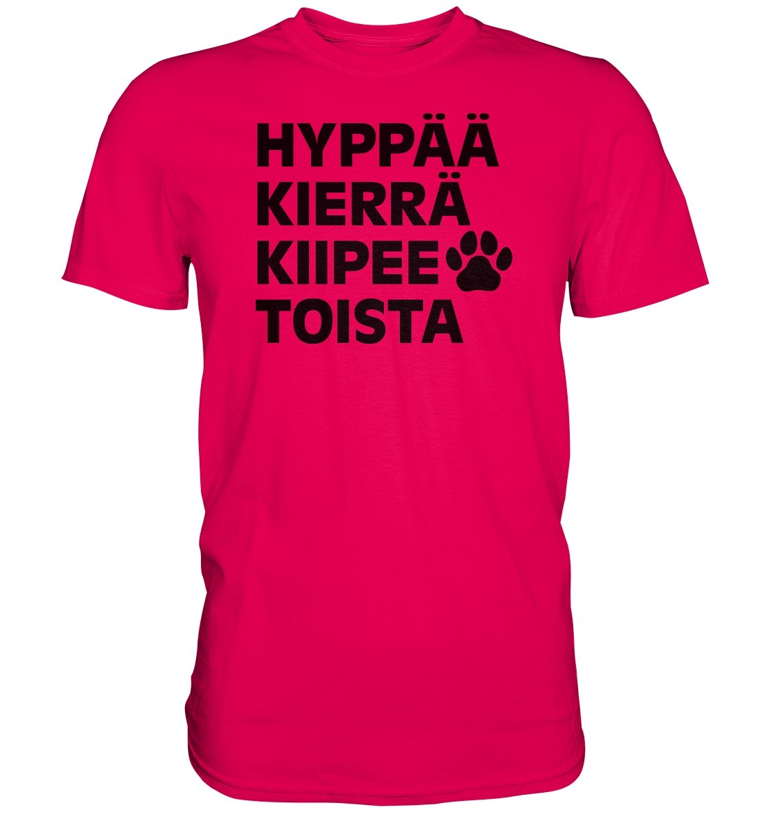 Hyppää kierrä agility t-paita unisex - FourFan