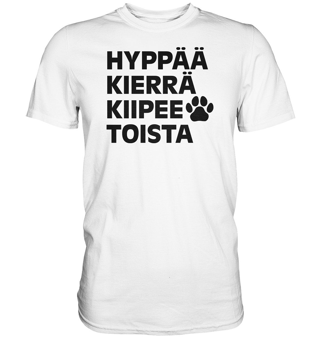 Hyppää kierrä agility t-paita unisex - FourFan