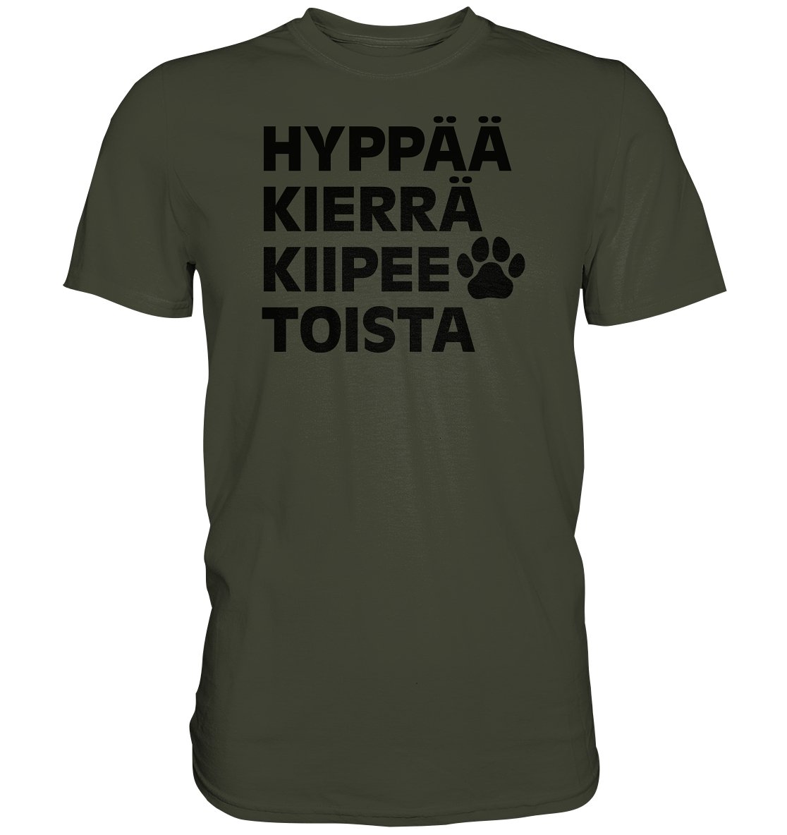 Hyppää kierrä agility t-paita unisex - FourFan