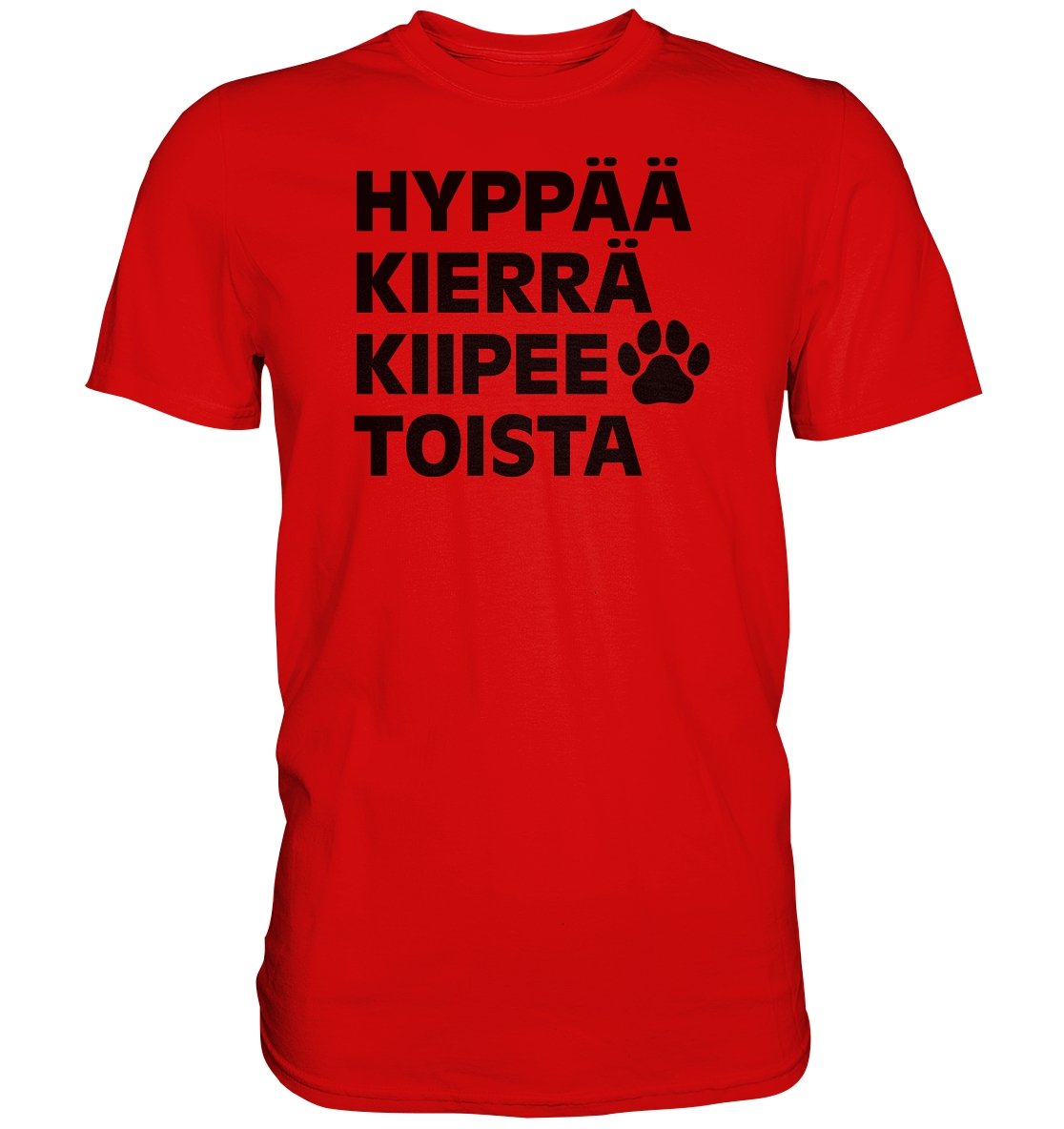 Hyppää kierrä agility t-paita unisex - FourFan