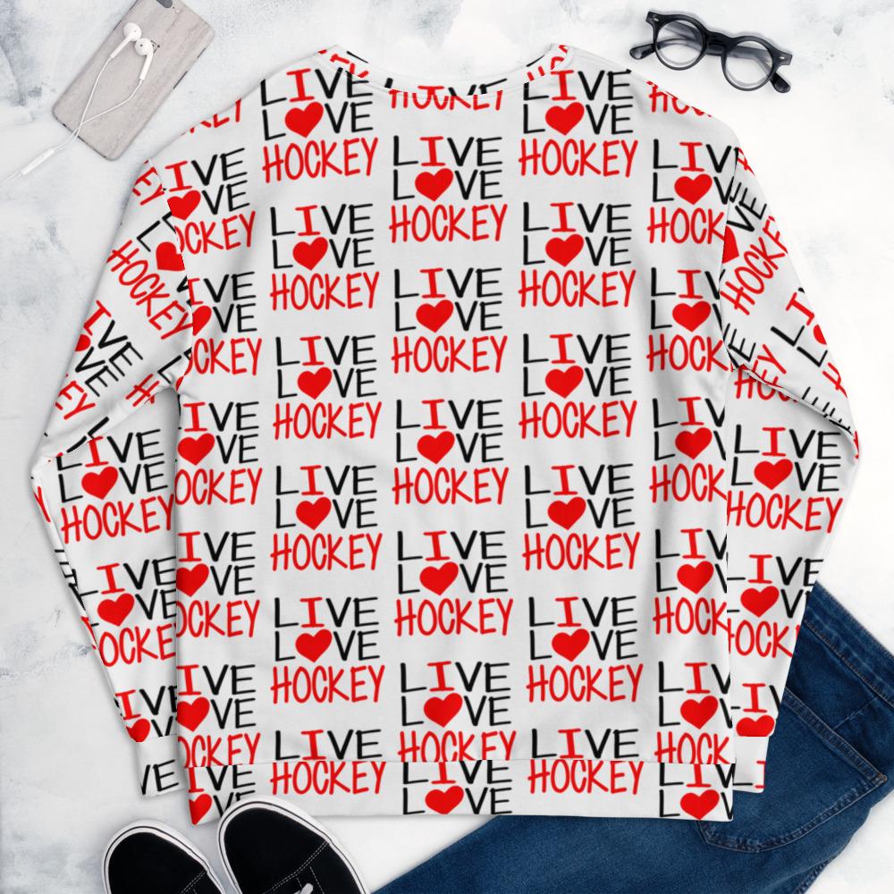 I heart hockey allover collage unisex - FourFan