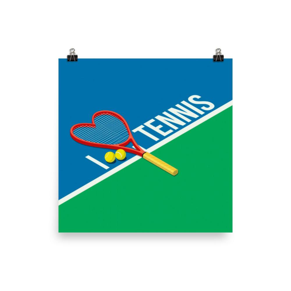 I sydän tennis us open juliste - FourFan