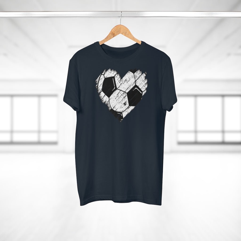 Jalkapallosydän t-paita unisex - FourFan