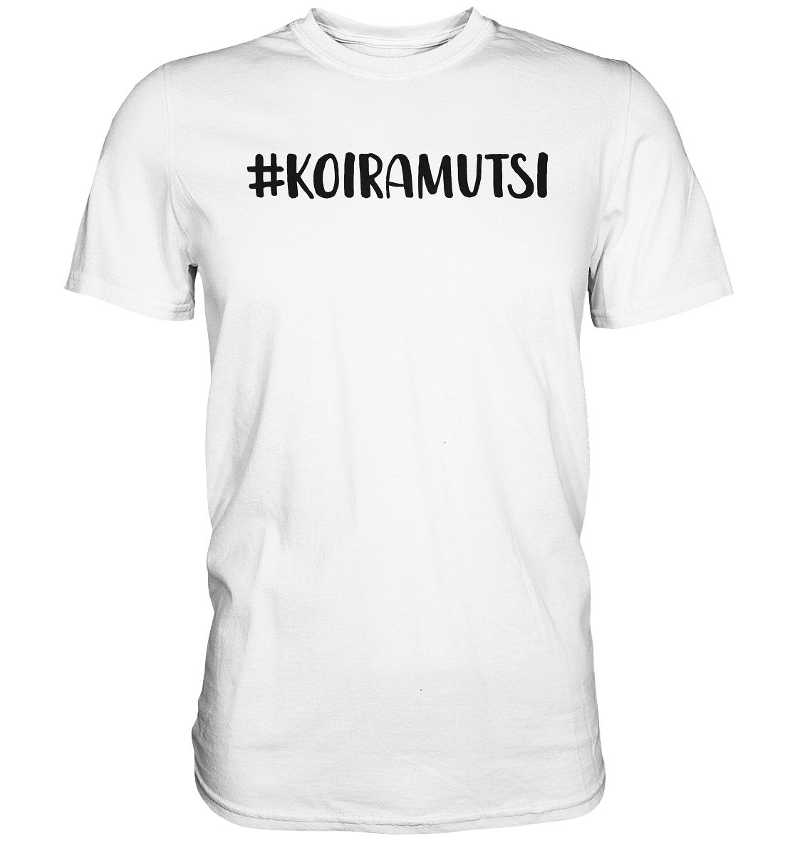 #Koiramutsi t-paita unisex musta teksti - FourFan