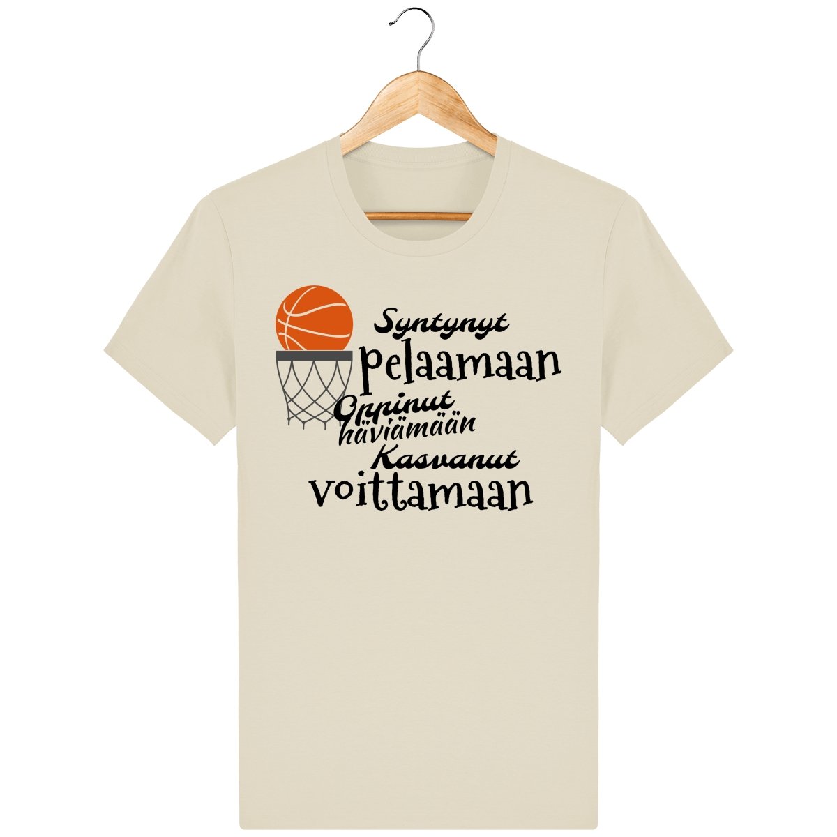 Koripallo syntynyt pelaamaan t-paita unisex malli - FourFan