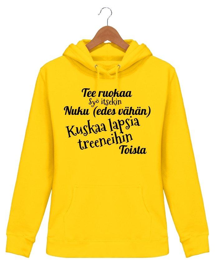 Kuskaa lasta treeneihin huppari naisten malli - FourFan