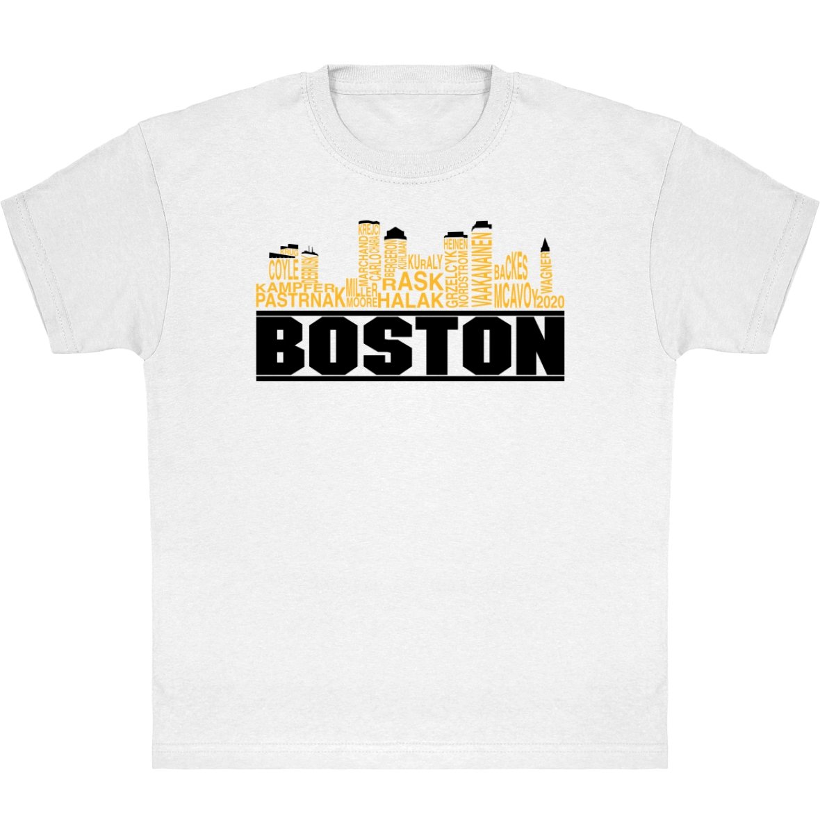 Lasten Boston skyline 2020 jääkiekko t-paita - FourFan