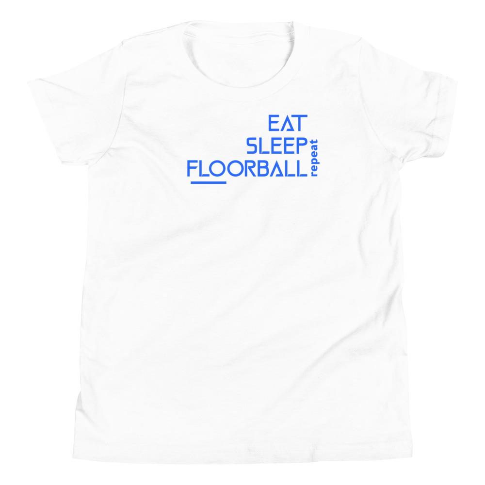 Lasten Eat Sleep Floorball t-paita - FourFan