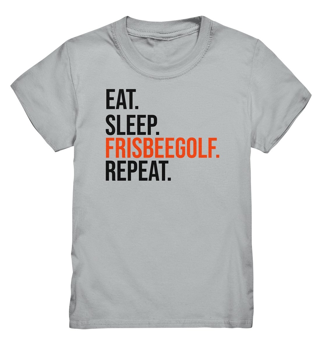 Lasten Eat Sleep Frisbeegolf t-paita - FourFan