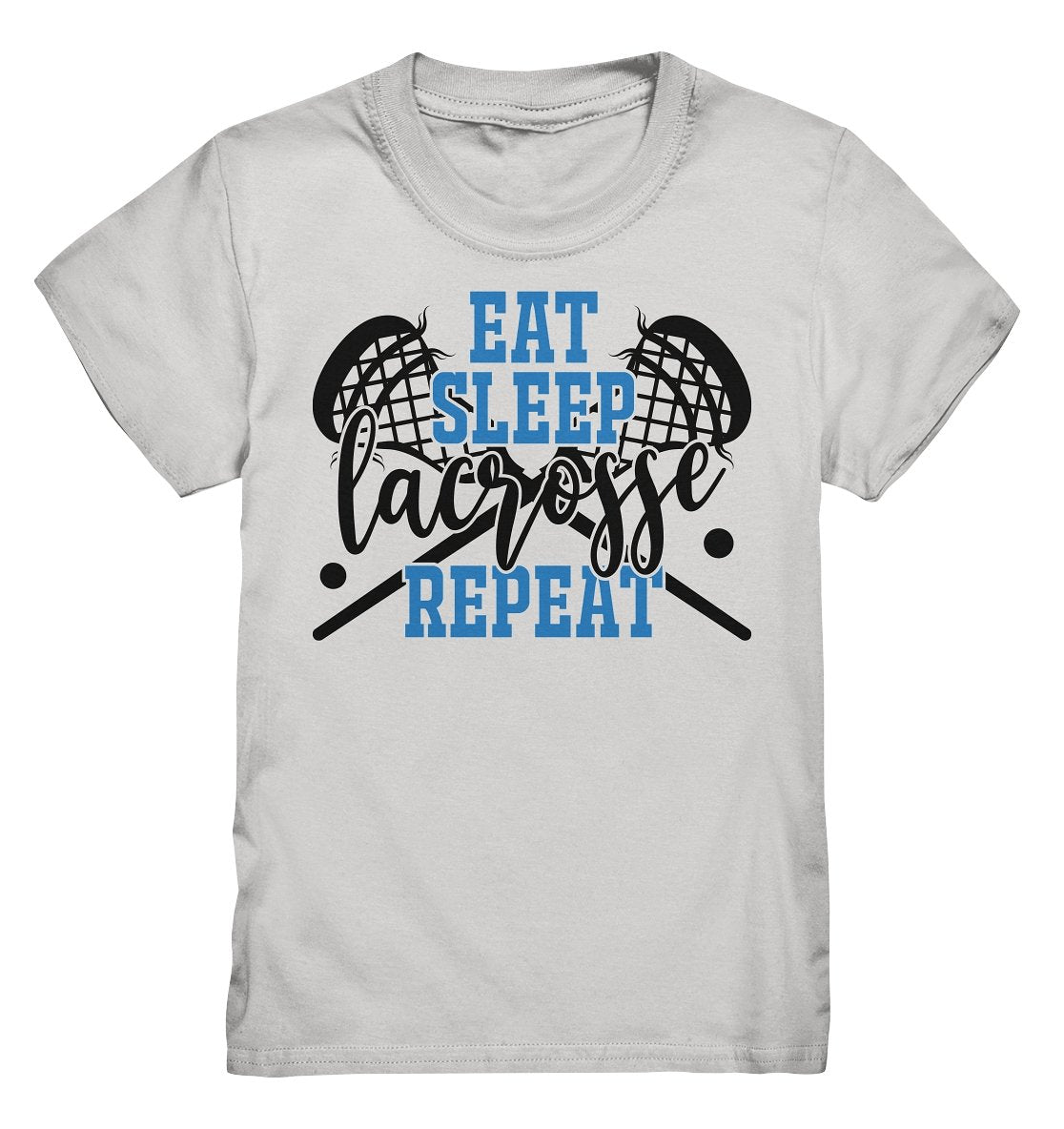 Lasten Eat Sleep Lacrosse t-paita - FourFan