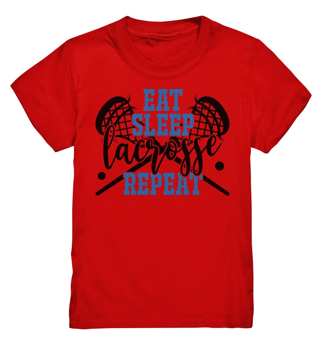 Lasten Eat Sleep Lacrosse t-paita - FourFan