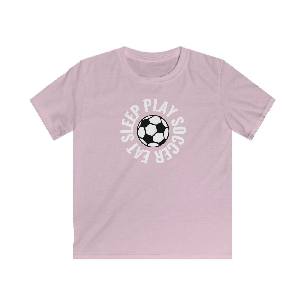 Lasten Eat Sleep Play Soccer t-paita - FourFan