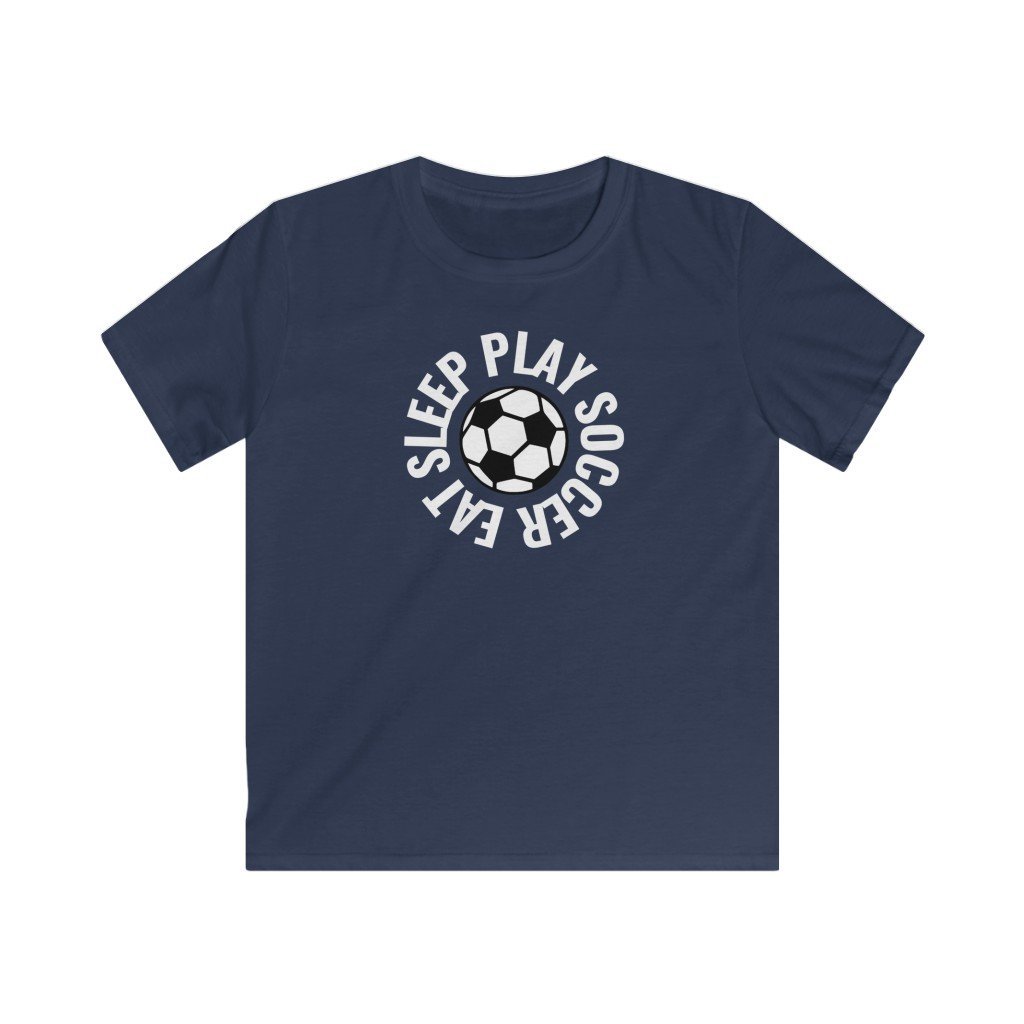 Lasten Eat Sleep Play Soccer t-paita - FourFan