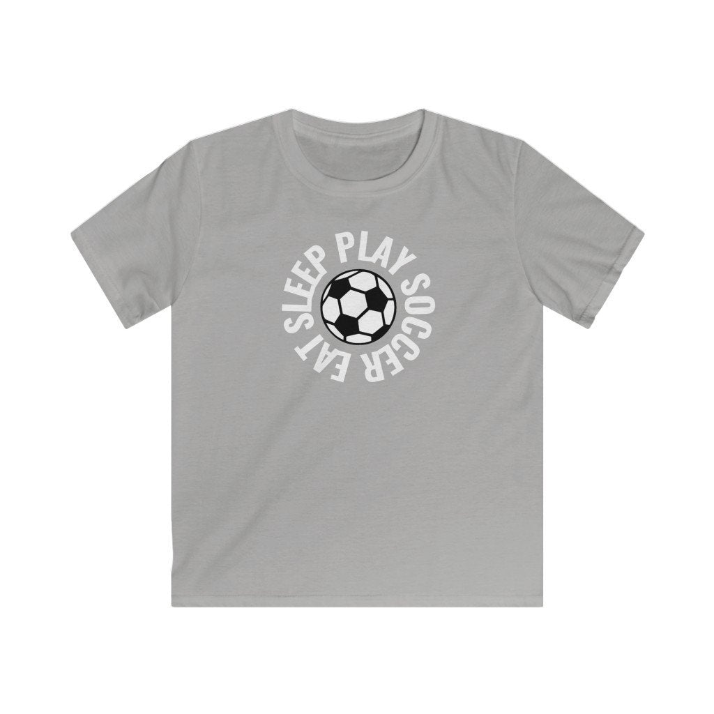 Lasten Eat Sleep Play Soccer t-paita - FourFan
